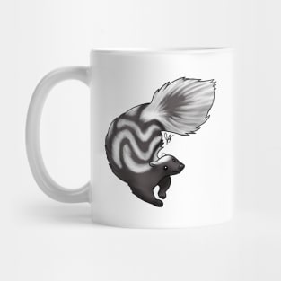 Skunk - Black Swirl Mug